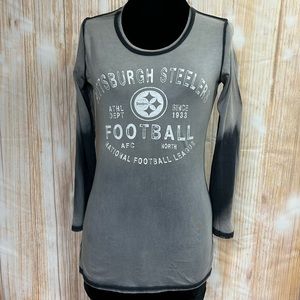 NFL Team Apparel Pittsburgh Steelers Long Sleeve Graphic‎ Tee Shirt